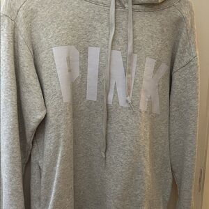 PINK Victoria's Secret Light Gray Hoodie